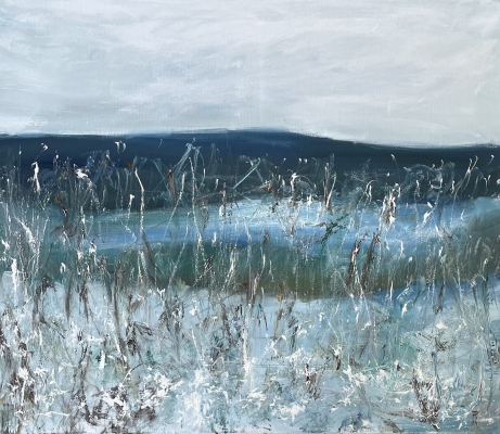 Schneewiese, 60x70cm, 2019